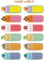 Name Labels for kids notebooks. 