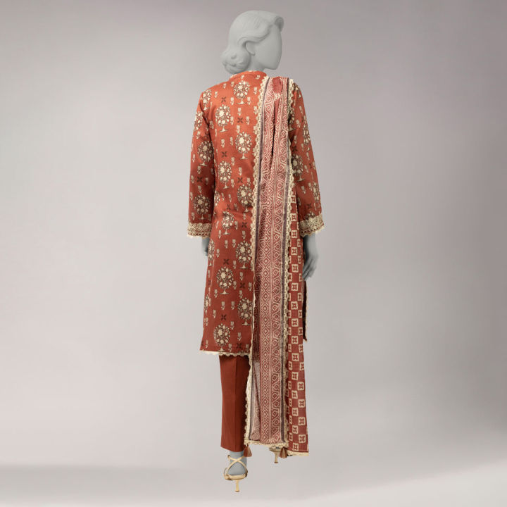 Junaid Jamshed  Women Unstitched 3 Piece JLAWN-S-26-3922 MODERN BLOCK-8 JLAWN-S-26-3922 MODERN BLOCK-8