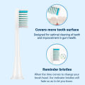 Sensitive Soft Bristle Compatible for Phili Sonic Care Replacement Toothbrush Heads HX6053/64, Gentle Yet Effective Cleaning.