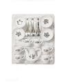 Stinnos Coffee Set - 14 Pieces - White. 
