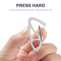 Keychain Carabiner Ring Key Holder Men Gift Travelling Easy Carrying Stainless Steel Climbing Hook Key Portable Parts. 