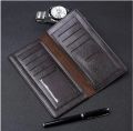 Lustrous Leather Long Wallet for Men | Black. 