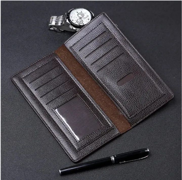 Lustrous%20Leather%20Long%20Wallet%20for%20Men%20%7C%20Black%20-%20Image%202