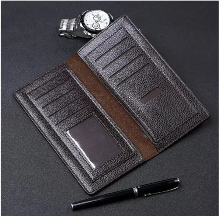 Lustrous%20Leather%20Long%20Wallet%20for%20Men%20%7C%20Black%20-%20Image%202