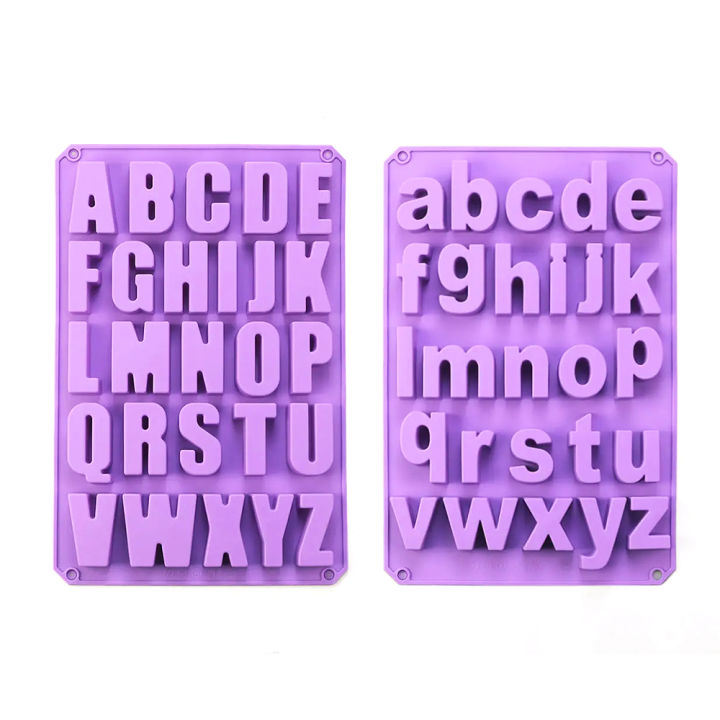 26 Letter Silicone Chocolate Mold Cake Mould Jelly Candy 3D DIY Molds Kitchen Baking Tools