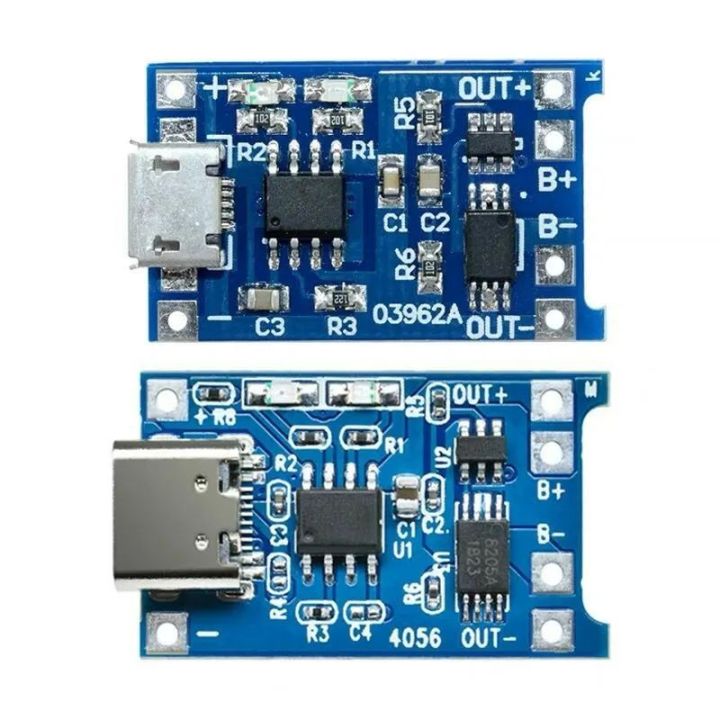 TP4056%20Type-C%20/%20Micro-USB%205V%201A%2018650%20Lithium%20Battery%20Charger%20Module%20Li-ion%20Charging%20Board%20with%20Dual%20Protection%20Functions%20-%20Image%202