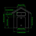 Waterproof Cover for Wireless Doorbell Access Control Rain Cover Protective Box Outdoor Doorbell Cover. 