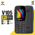 Villion V105 - Style Like Nokia 105 - Dual Sim - 1.77 Inch Display - Without Camera - Wireless FM Radio - Magic Sound - Torch Light - Dial Large. 