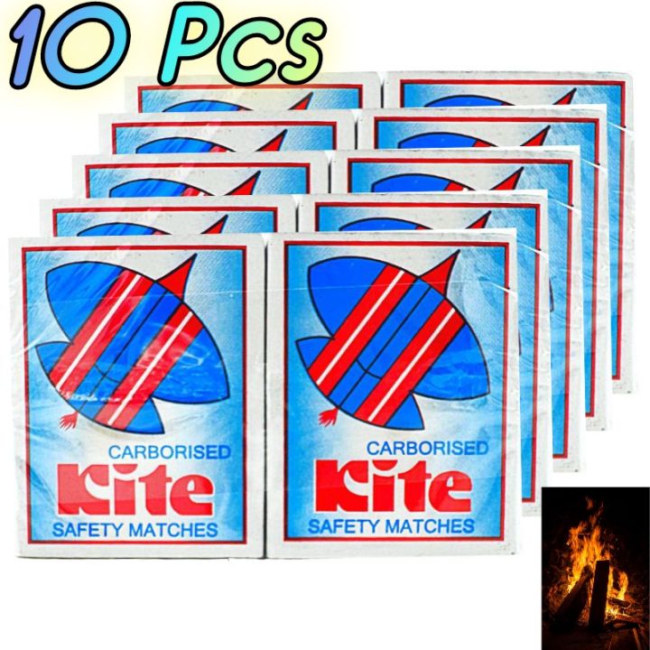 Carborised_ Kite_ Saferty Match_ 10 pcs | PACK OF 10 SAFETY MATCH BOXES | Best Quality