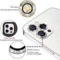 3Pcs Glitter Camera Lens Protection For Iphone 15 14 13 11 Pro Max Plus On Iphone 12 13 11 Pro Max Lens Tempered Glass. 