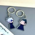 Anime Jujutsu Cosplay Keychain Gojo Satoru Geto Suguru Matching Keychain Set Bag Pendant Keyring Anime Accessories Set.