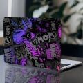 2-Pack Comic Neon Graffiti Pattern Laptop Art Decal Case, Universal Laptop Skin Sticker for Laptop. 