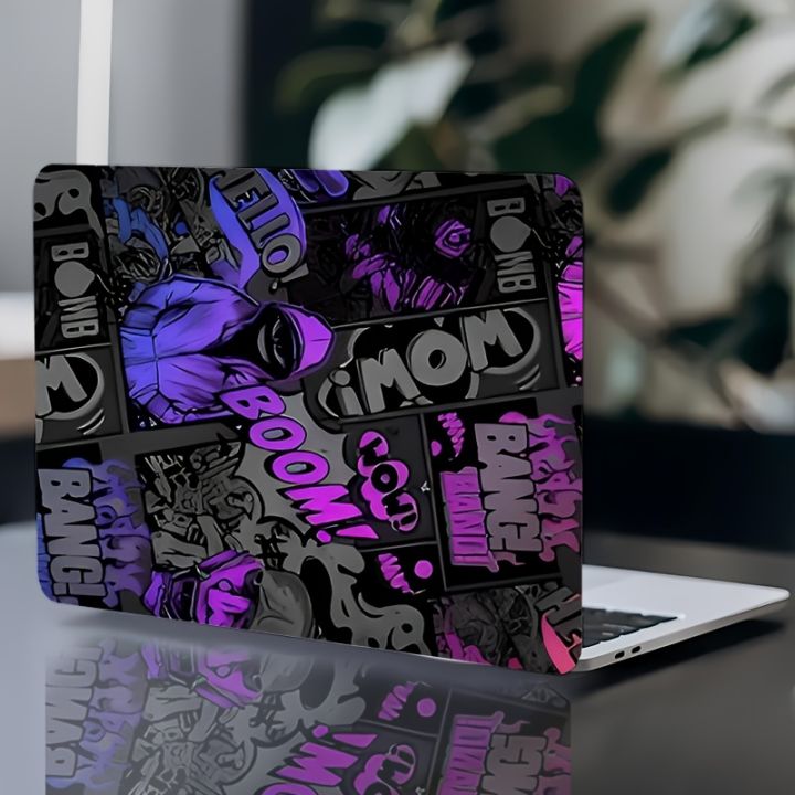 2-Pack%20Comic%20Neon%20Graffiti%20Pattern%20Laptop%20Art%20Decal%20Case,%20Universal%20Laptop%20Skin%20Sticker%20for%20Laptop%20-%20Image%205