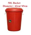 50LTR Buckets Nippon BLACK No.1 Quality Plastic Bucket. 