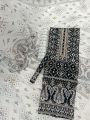 Unstitched orbindu voel material screen printed doller work,karchupi work three piece collection for women.