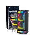 BRODU BTS-1989 WIRELESS 6.5*2 KARAOKE SPEAKER WITH 2 WIRELESS RECHARGEABLE HIGH QUALITY MIC. 