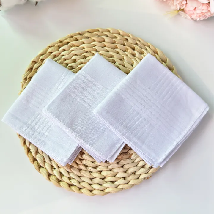 6%20Packs%20of%20Unisex%20Handkerchiefs,%20Pure%20Cotton%20Pure%20White%20Handkerchiefs,%20Wedding%20Season%20Bride%20and%20Groom%20Souvenirs,%20Flap%20Pocket%20Pants%20Towels,%20Placemats%20-%20Image%203
