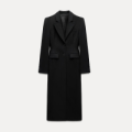 Black Women Long Office Blazer Fashion Long Sleeve Turn-down Collar Tunic Single Breasted Pockets Female Spring Coat 2026. 