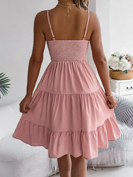 Casual%20Vacation%20Ruffled%20Camisole%20Dress%20Spring%20Summer%20Women's%20Solid%20Dresses%20for%202026%20Valentine's%20Day%20Woman%20Clothing%20Pink%20Blue%20-%20Image%202