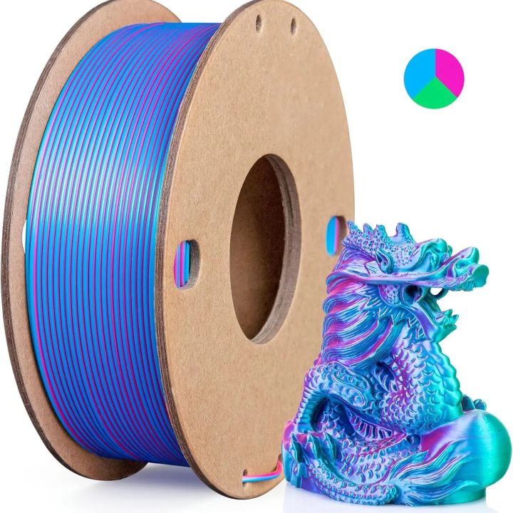 Multicolor%203D%20Printer%20Filament,Dual/Tri%20Color%201.75mm%20PLA%20Silk%20Shiny%20Printing%20Filament,250g(0.55lbs)%20Fit%20Most%20FDM%203D%20Printer%20-%20Image%207