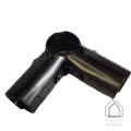 Black plated steel joint, black steel joint, splice joint used with 28 mm plastic coated steel pipe (lean pipe). 