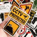50pcs Funny Warning Stickers Danger Banning Sign Viny Decal Car Scooter Motorcycle Suitcase Violation Sticker Classic Toy. 
