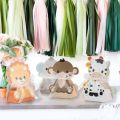12PCS Safari Animal Favor Boxes Jungle Animal Party Goodie Boxes Animal Theme Birthday Party Baby Shower Supplies.