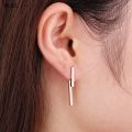 SMJEL 2026 New Fashion Simple T Bar Drop Earring for Women Geometric Ear Jacket Earrings Wedding  S140. 