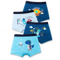 4 Pcs/Set Kids Boys Underwear Cotton Children Boxer Shorts Dinosaur Cartoon Child Panty Breathable Boys Boxers Briefs Trunks. 