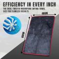 Ultra Absorbent Car Towel 500GSM Microfiber Drying Towel - Ultra Absorbent Thickened Technology with Twist Ring Design.
