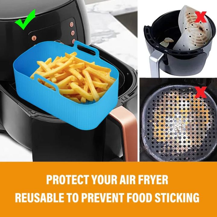 2pc/1pc%20Air%20Fryer%20Silicone%20Tray%20Rectangle%20Oven%20Baking%20Basket%20Reusable%20Liner%20Insert%20Dish%20Fried%20Chicken%20for%20Airfryers%20Accessories%20-%20Image%205
