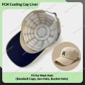 PCM Cooling Cap Liner - Adjustable Ice Pad for Summer, Universal Hat Fit with Instant Cooling Gel for Outdoor & Hot Weather. 