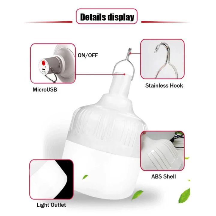 2Pcs%20Portable%20Rechargeable%20LED%20Street%20Camping%20Light%20Dimmable%20Tent%20Lantern%20USB%20Charging%20Emergency%20Multifunctional%20LED%20Lamp%20-%20Image%205