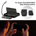 Portable Docking Station Stand With Detachable USB C Hub For XBOX X Ally/Skull & Co.Steam Deck/ROG Adapter Game Accessories.