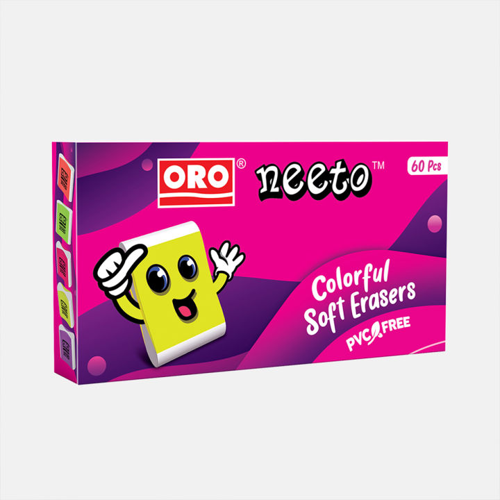 ORO Neeto Eraser Art No.2015. 60 Pcs Box | Daraz.pk