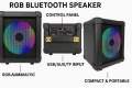 CUBE Portable Bluetooth Speaker with Ring Light. 