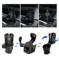 Adjustable Dual Cup Holder Car Mount Multifunction with Phone Holder Car Cup Expansion Adapter for Vehicle Cup Holers.