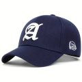 Unisex Letter A Embroidery Baseball Caps Spring Autumn Outdoor Adjustable Casual Hats Dad Hat Sunscreen Hat.