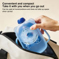 Food Pouch Holder Mess-Free Baby Squeeze Pouch Holder Anti-Squeeze Food Feeder Portable Infant Supplementary Food Feeding Tool. 