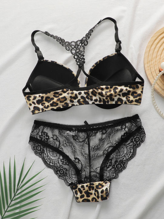 Women's%20%20lingerie%20set%20with%20front%20buckle%20leopard%20print%20lace%20crossed%20back%20with%20steel%20ring%20gathered%20push%20up%20bra%20set%20A3159%20-%20Image%202