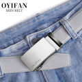 Men Belts Automatic Buckle Belt PU Leather High Quality For Men Leather Strap Casual For Jeans. 