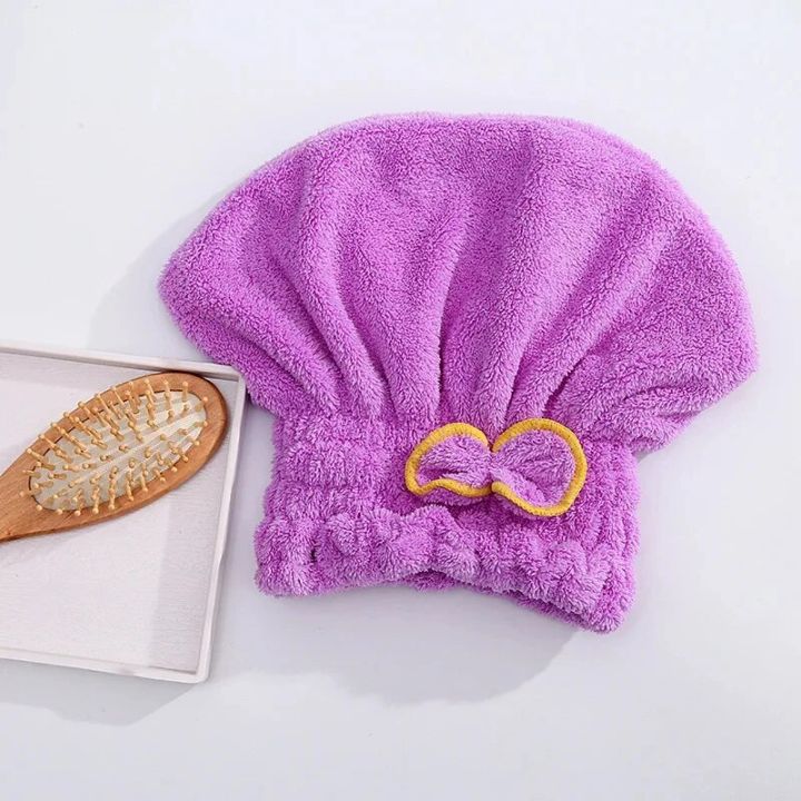 1Pc%20Microfibre%20Quick%20Hair%20Drying%20Bath%20Towel%20Bowknot%20Wrap%20Towel%20Cap%20Bathroom%20Accessories%20Bonnets%20For%20Women%20Designer%20Shower%20Cap%20-%20Image%205