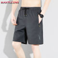 New Fashion Sports Shorts Men Breathable Quick Dry Men's Short Pants Men Breathable Elastic Waist Shorts Male Bottom Black XXXL.