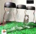3 Pis Glass Built Coffee Jar 500ml (কফির কাচের জার). 