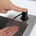 sink soap dispenser black color for kitchen elegant and modern design life hack product. 