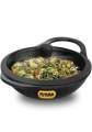 Hawkins Futura 2 Litre Cast Iron Kadhai, Naturally Nonstick Cast Iron Kadai with Glass Lid, Cast Iron Cookware for Kitchen, Black (CIK20G). 