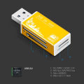 Alloy Card Reader 4 Ports USB2.0 Micro SD TF M2 MS Pro Duo MMC SDHC DV Phone Camera Memory Card Adapter with LED Indicator.
