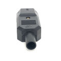 IEC 10A 250V Straight Cable Plug Connector Rewireable C13 C14 Plug Rewirable Power Connector 3 pin AC Socket.