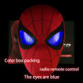 Spiderman Mask Eyes Movable Remote Control Peter Parker Spiderman toys children  Halloween Cosplay Costume Mask Christmas s. 