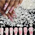 50 Pcs Y2K 3D Pearls Nail Charms Heart Star Moon Nail Art Charms Mixed  Nail Charms For DIY Manicure Crafts Jewelry Accessories. 